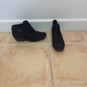 Black ankle booties women size 8